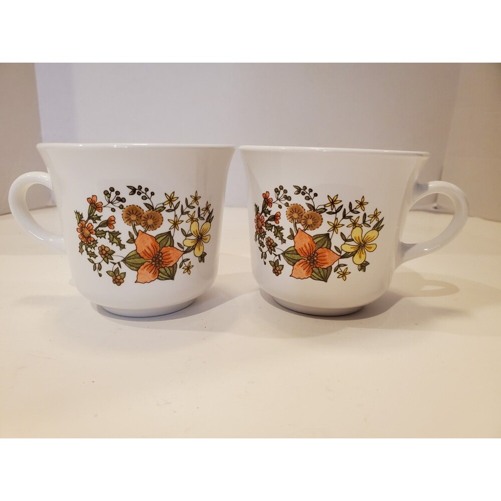 Corelle Indian Summer Corning Cups Coffee Tea Discontinued Floral Flower VTG Mug